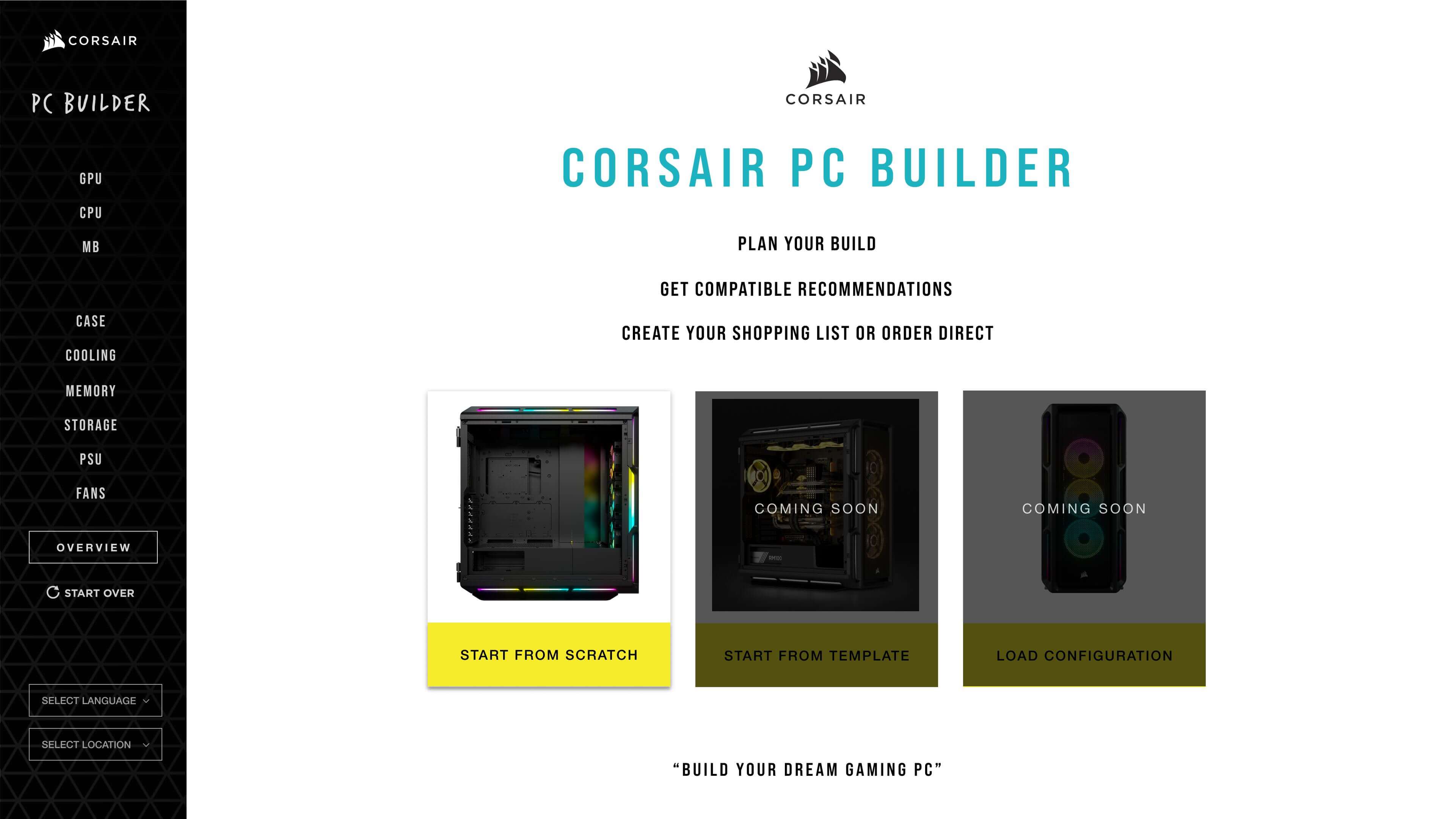 Tæl op pludselig budbringer Custom PC Builder | PSU Finder | CORSAIR