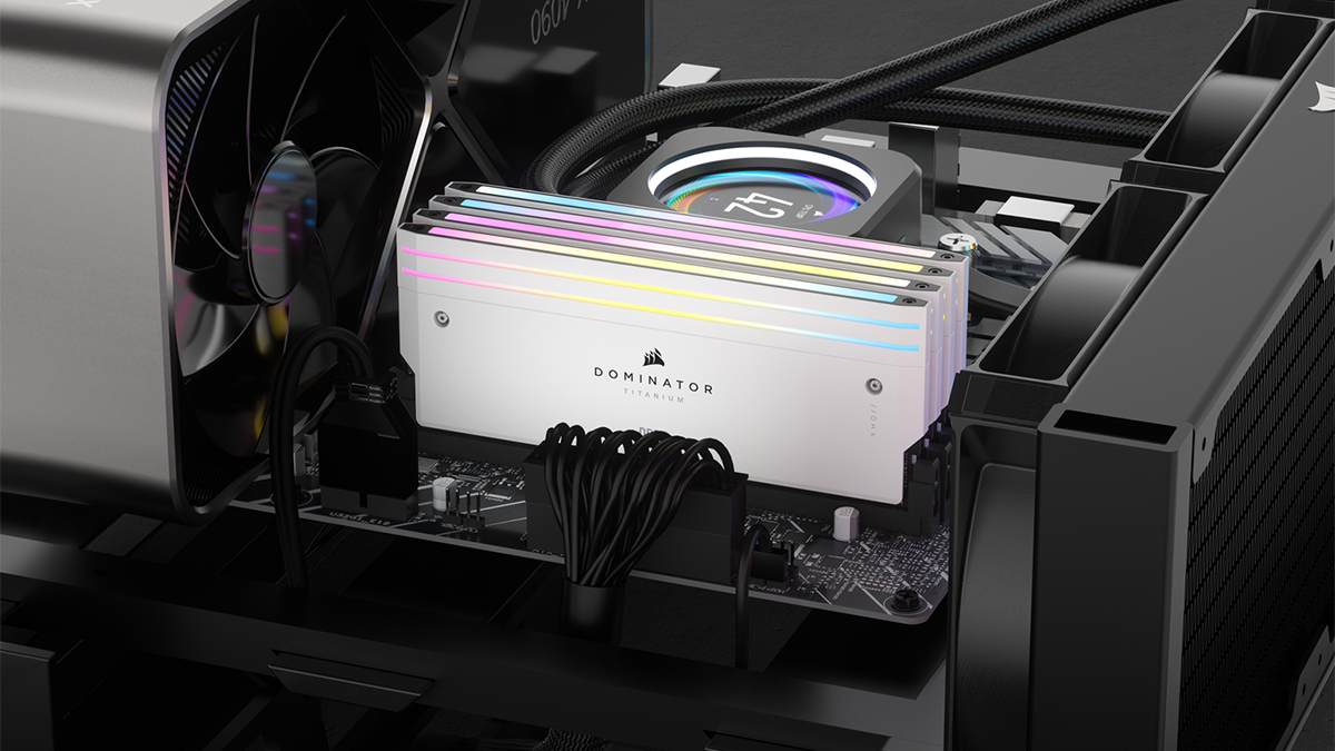 Dominator Titanium RAM on a test bench