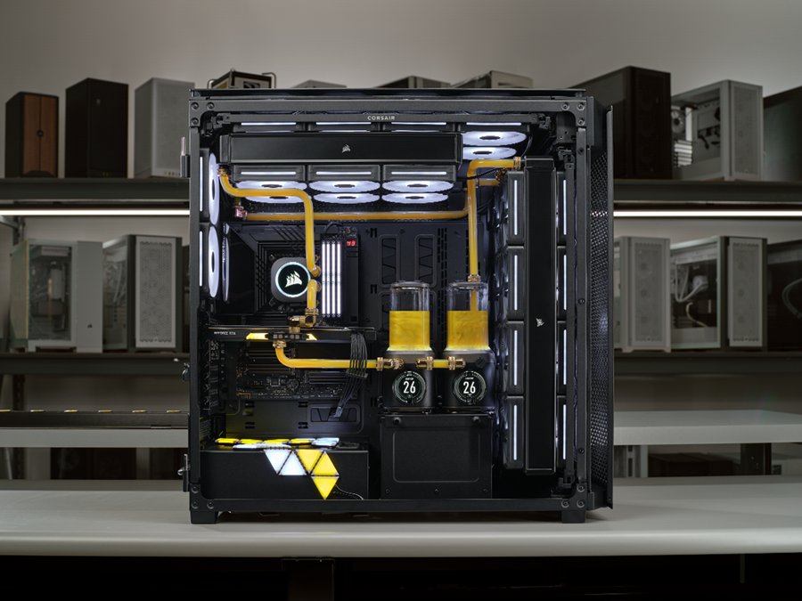 CORSAIR 9000D RGB AIRFLOW Super Full-Tower PC Case – Huge Cooling, ICUE LINK Ready